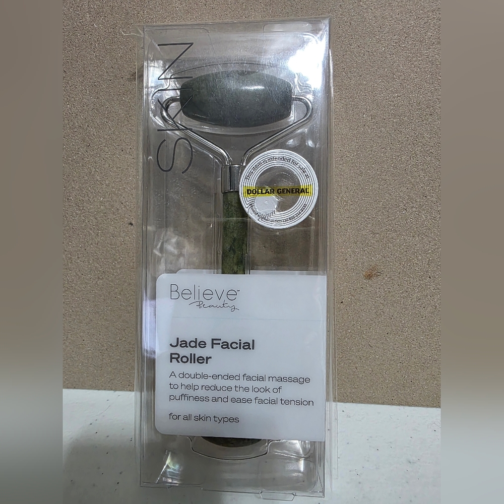 Believe Beauty Jade Facial Roller - Green